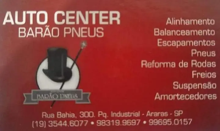 AUTO CENTER BARÃO PNEUS - ARARAS SP