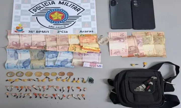 CRIANÇA DE 11 ANOS E ADOLESCENTE DE 13 SÃO APREENDIDOS POR TRÁFICO DE DROGAS EM ARARAS SP