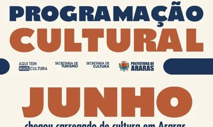 Cultura divulga programação do mês de junho