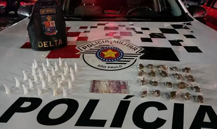 Dois homens são presos por tráfico de drogas durante operação da Polícia Militar em Araras