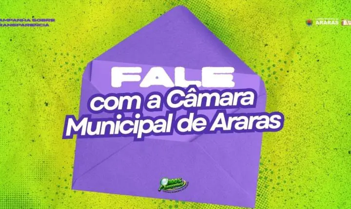 Fale com a Câmara Municipal de Araras