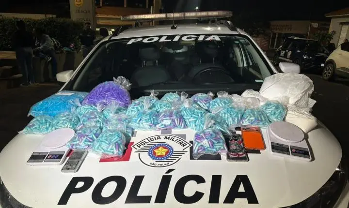 Fuga em alta velocidade termina com três presos e apreensão de mais de 10 quilos de cocaína em Limeira SP