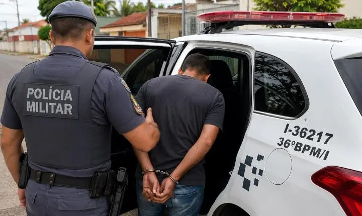 Homem é detido após denúncia de violência psicológica contra a esposa em Araras SP