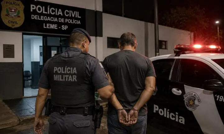 Homem é preso por descumprir medida protetiva após invadir casa da ex-companheira pelo telhado em Leme SP