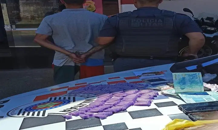 Homem é preso por tráfico de drogas no Conjunto Residencial Victor Dandrea, em Limeira SP