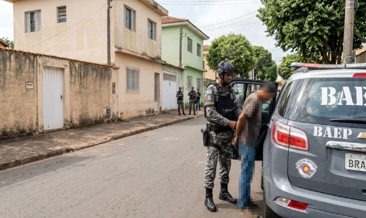 Homem procurado pela Justiça é capturado durante patrulhamento do BAEP em São Pedro SP