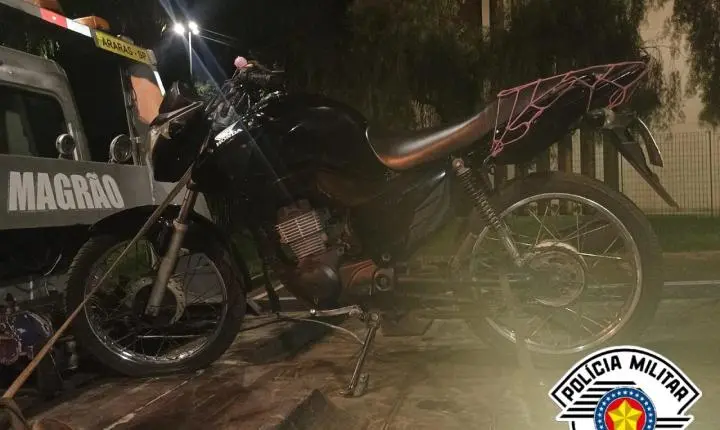 Motocicleta com sinais identificadores adulterados é apreendida durante operação da PM em Araras