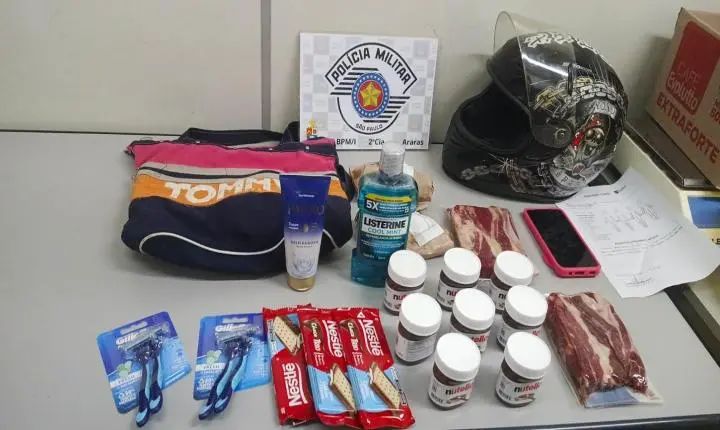 MULHER É PRESA EM FLAGRANTE APÓS FURTO EM SUPERMERCADO DE ARARAS SP