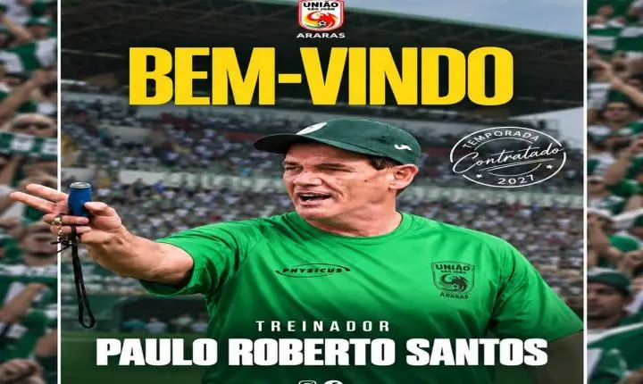 Paulo Roberto Santos é o novo técnico do União São João para a temporada 2027