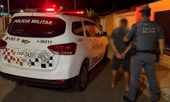 PM PRENDE HOMEM POR VIOLÊNCIA DOMÉSTICA E AMEAÇA EM ARARAS.
