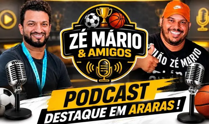 Podcast “Zé Mario e Amigos” conquista audiência e se destaca no cenário esportivo de Araras