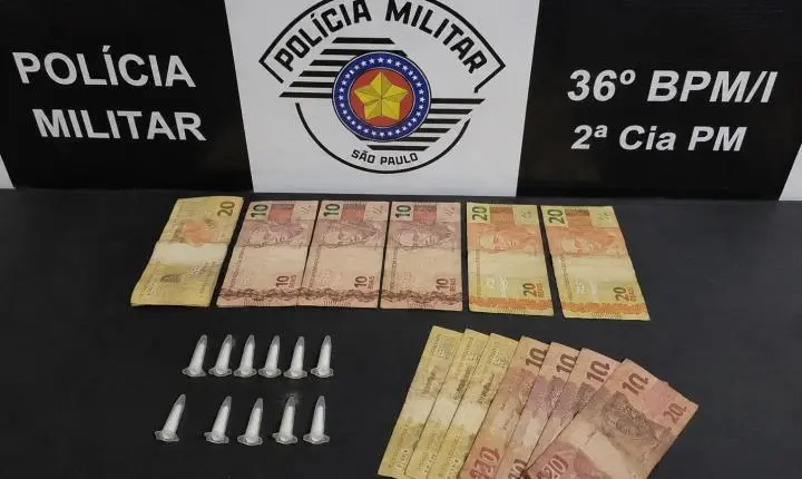 POLÍCIA MILITAR PRENDE DOIS SUSPEITOS POR TRÁFICO DE DROGAS NO PARQUE INDUSTRIAL EM ARARAS
