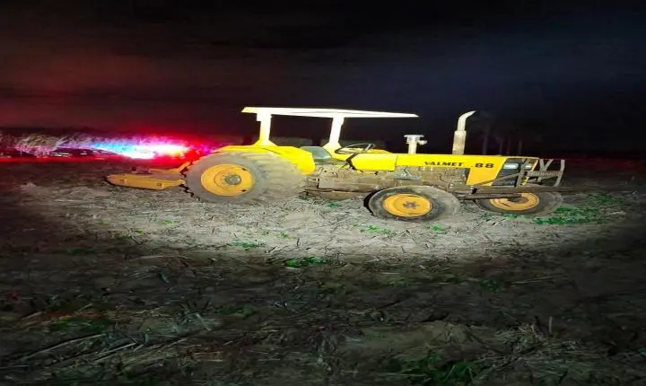 Polícia Militar recupera trator furtado em área rural de Conchal SP