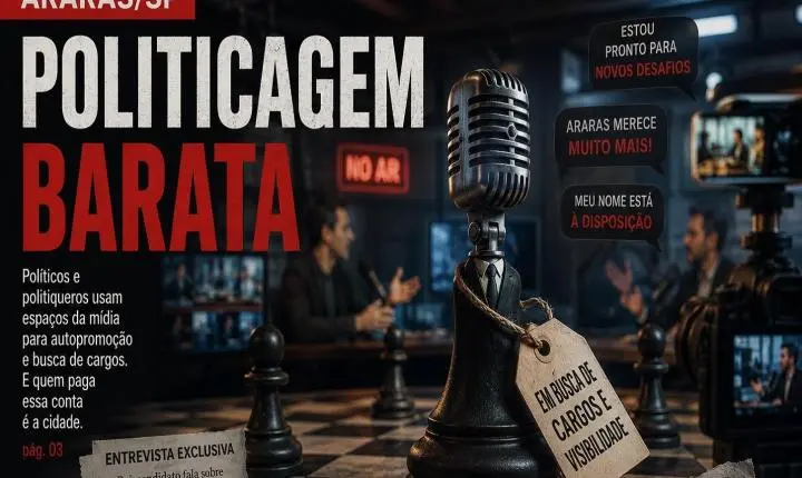 Política ou Palanque? Quando a mídia vira trampolim eleitoral em Araras/SP