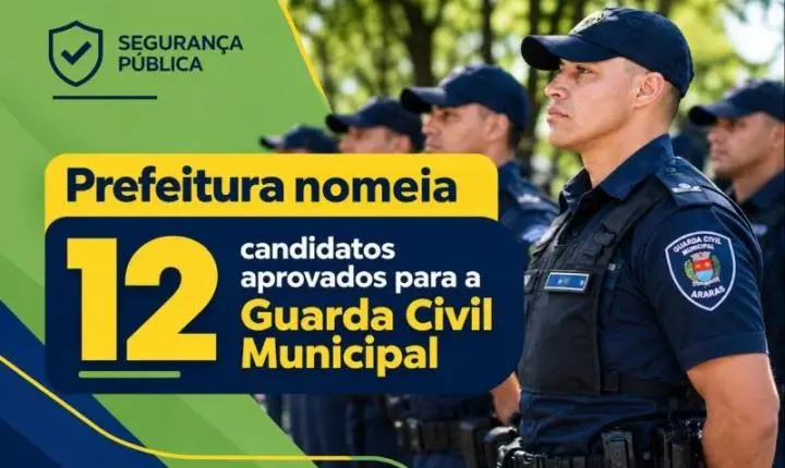 Prefeitura nomeia 12 novos Guardas Municipais