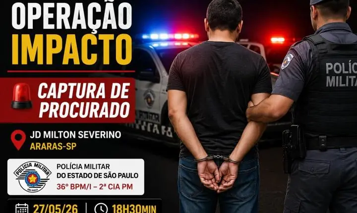Procurado pela Justiça é capturado no Jardim Aeroporto em Araras SP