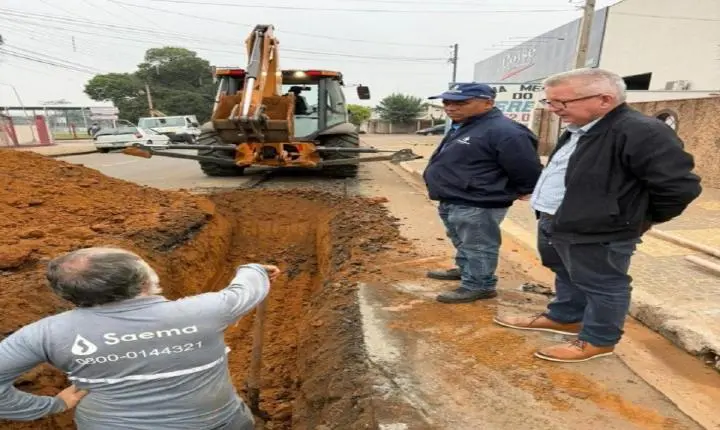 Saema faz troca de rede de água no Jardim Fátima