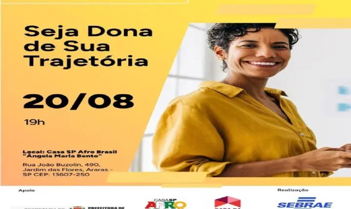 Sebrae promove palestra “Seja Dona de Sua Trajetória”