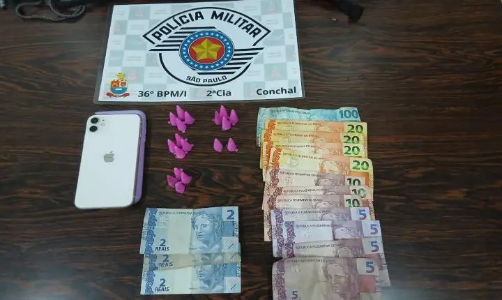 TRÁFICO DE DROGAS É COIBIDO DURANTE OPERAÇÃO IMPACTO EM CONCHAL SP