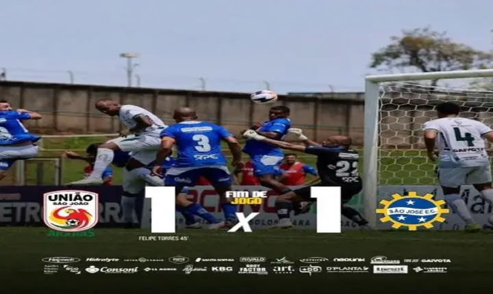 União São João empata com São José na primeira partida da final da Copa Paulista